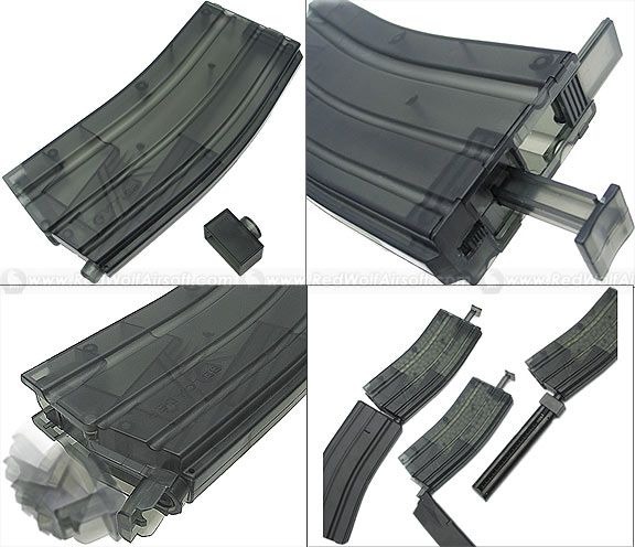 King Arms Airsoft BB Loader - M4 Style 470 Rounds- ממלא כדורים מהיר אקסטרה לארג