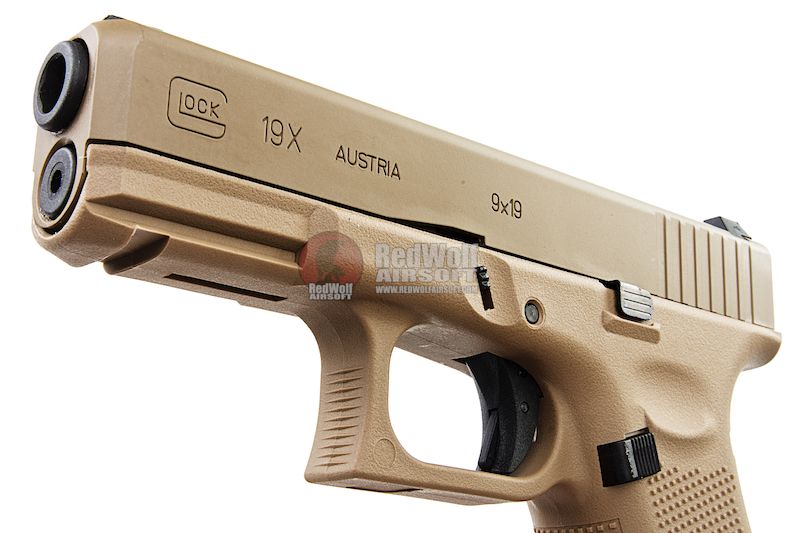 Umarex Glock 19x Green Gas GBB Airsoft Pistol - Tan (VFC G19X)