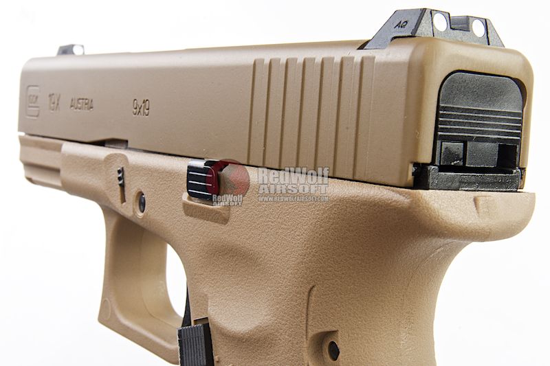Umarex Glock 19x Green Gas GBB Airsoft Pistol - Tan (VFC G19X)