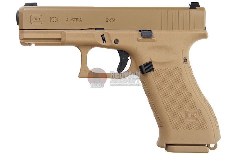 Umarex Glock 19x Green Gas GBB Airsoft Pistol - Tan (VFC G19X)